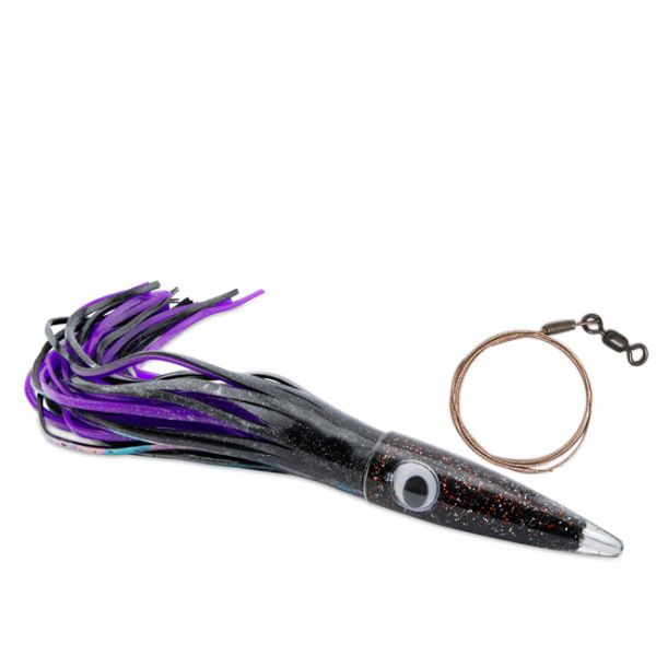 C&H Wahoo Whacker Lure - Cable Rigged - Black/Purple