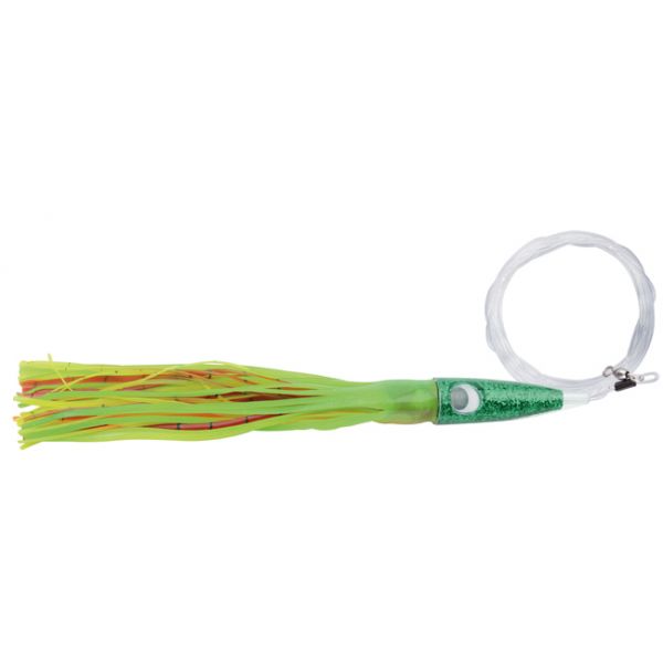 C&H Wahoo Whacker Rigged Lure - Green/Chartreuse/Red