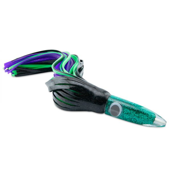 C&H Wahoo Whacker XL Lure - 16in - Black/Green/Purple