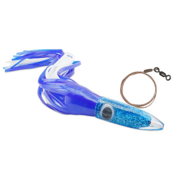 C&H Wahoo Whacker XL Lure Rigged - 16in - Blue/White