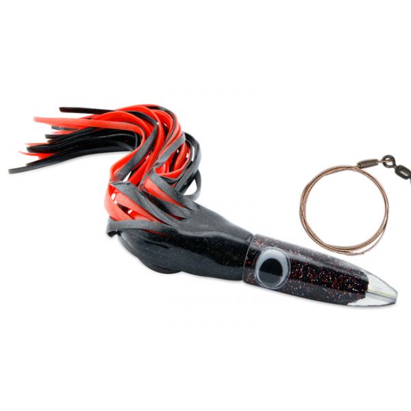 C&H Wahoo Whacker XL Lure Rigged - 16in - Black/Red