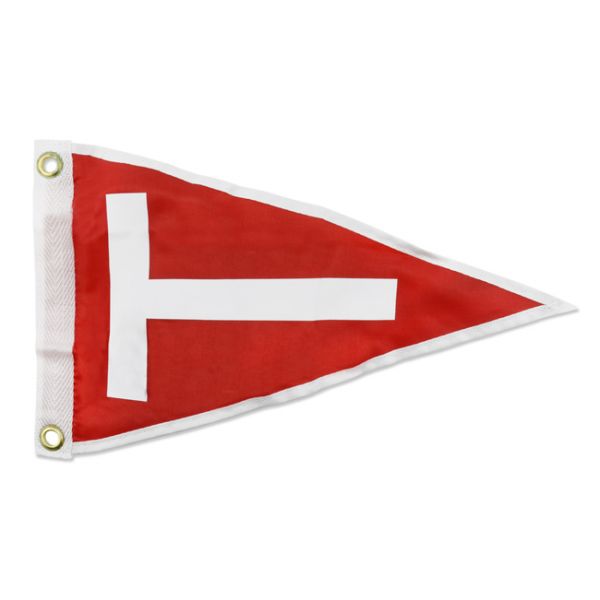 C&H Red Tag Flag - White T