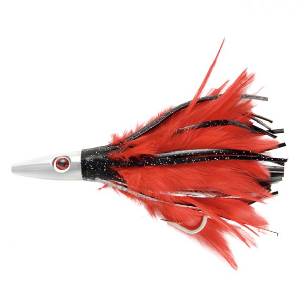 C&H Lures Billy Baits Ahi Slayer Lure - Black/Red Feather/Vinyl