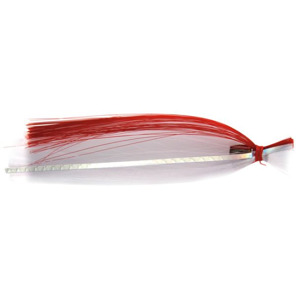 C&H Lures Billy Baits Billy Witch Lure - White/Red Stripe