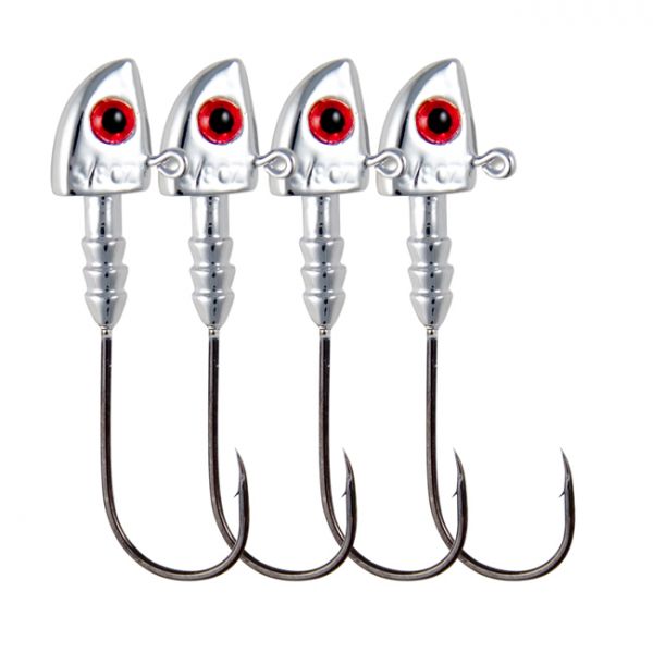 C&H Lures No Alibi Alien Jig Heads - Chrome Series - 1/8 oz.