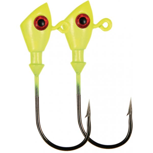 C&H Lures No Alibi Alien Jig Heads - 1/2 oz. - Chartreuse