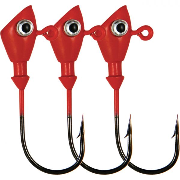 C&H Lures No Alibi Alien Jig Heads - 3/8 oz. - Red