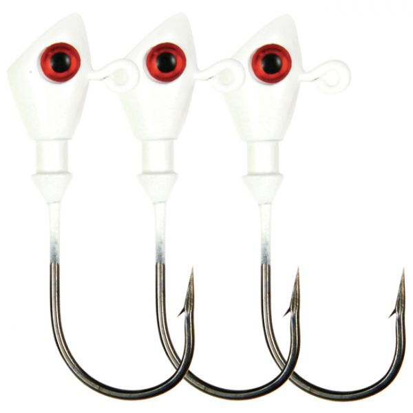 C&H Lures No Alibi Alien Jig Heads - 1/4 oz. - White