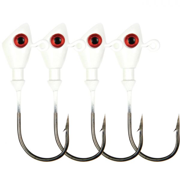 C&H Lures No Alibi Alien Jig Heads - 1/8 oz. - White