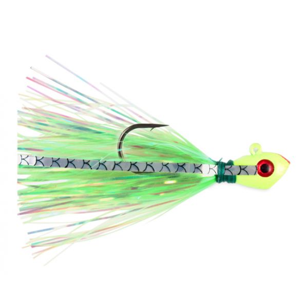 C&H Lures No Alibi Alien Jig Inshore Lure - 1/2oz Prl Grn/Transpar Grn