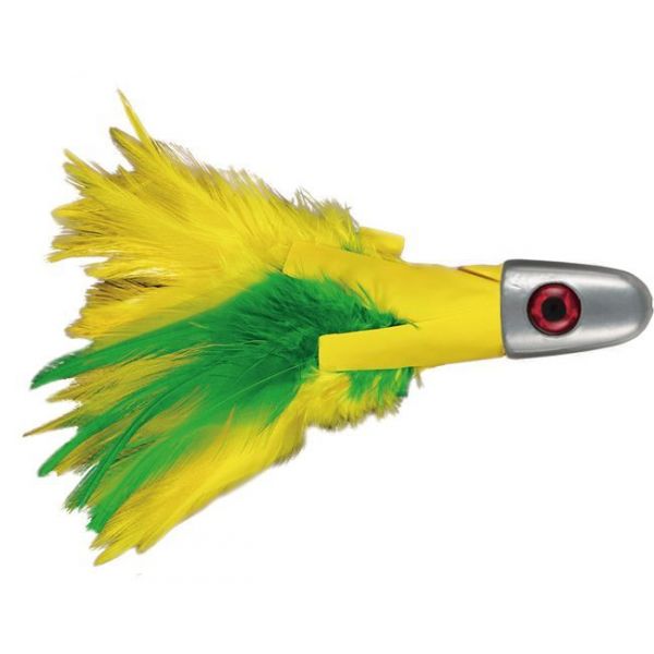 C&H No Alibi Trolling Feather Lure - 1/2 oz. - Yellow/Green