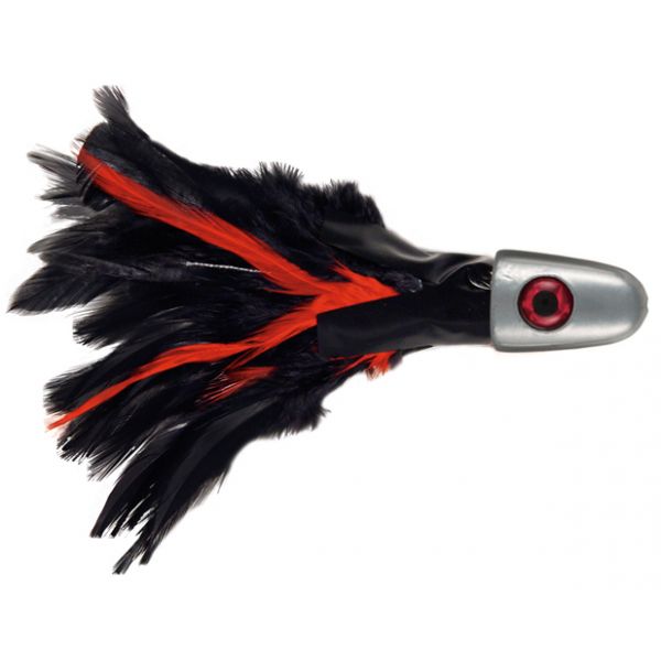 C&H No Alibi Trolling Feather Lure - 16 oz. - Black/Red