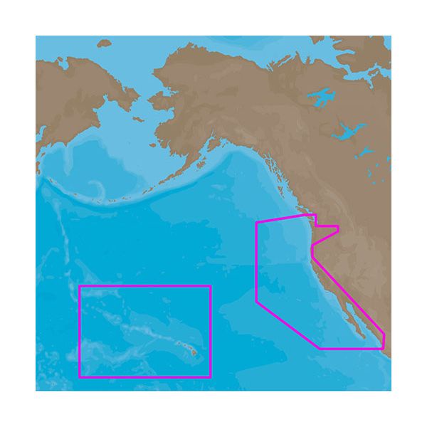 C-MAP 4D Electronic Marine Charts - Pacific Coast & Hawaii