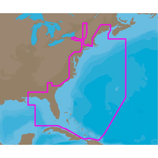 C-MAP 4D NA-D022 - USA East Coast & Bahamas - Full Content