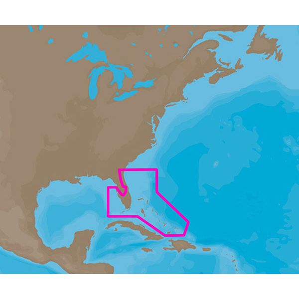 C-MAP 4D NA-D943 Florida & The Bahamas