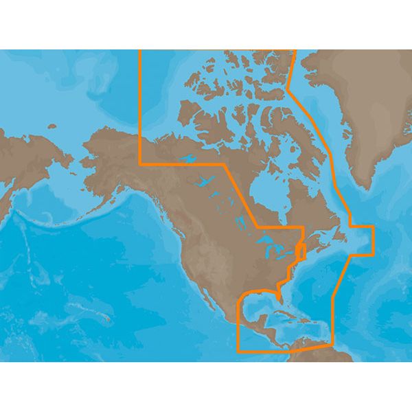 C-Map MAX Electronic Marine Chart - Atlantic Coast, Gulf, & Caribbean