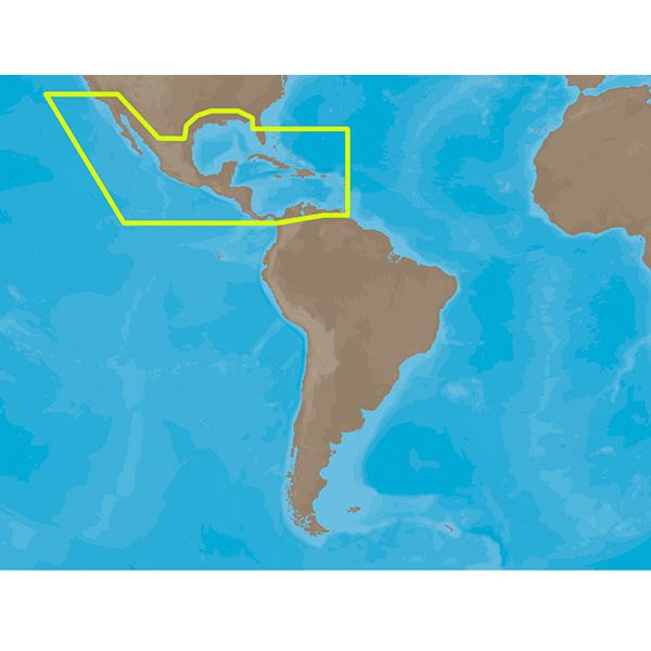C-Map MAX Electronic Marine Charts - Central America & The Caribbean