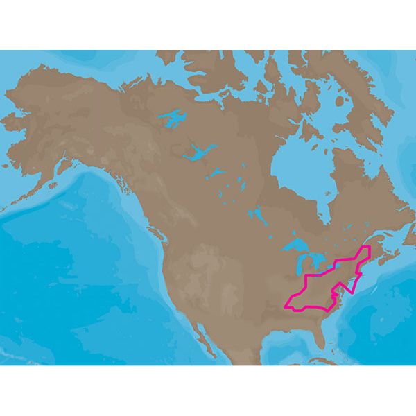 C-MAP MAX Lakes NA-M018 - Region 2: East - C-Card