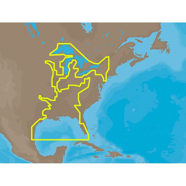 C-MAP MAX-N NA-N023 - US Gulf of Mexico, Great Lakes & Rivers