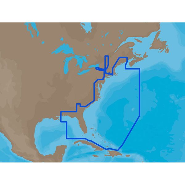 C-MAP MAX NA-M022 - U.S. East Coast & The Bahamas - SD-Card