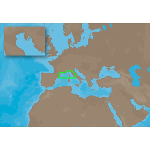 C-MAP NT+ EM-C101 - France Mediterranean Coasts - Furuno FP-Card