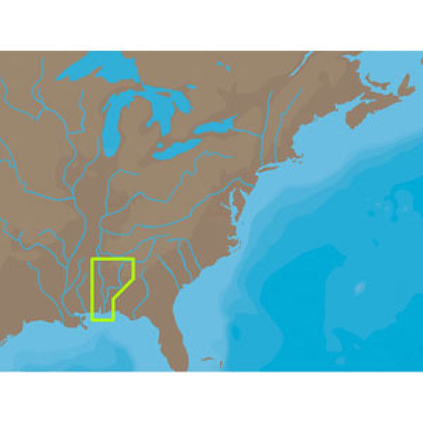 C-MAP NT+ NA-C045 - Black Warrior/Lower Tombigbee River-Furuno FP-Card