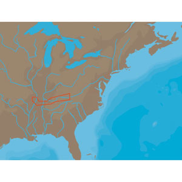 C-MAP NT+ NA-C046 - Cumberland River - C-Card