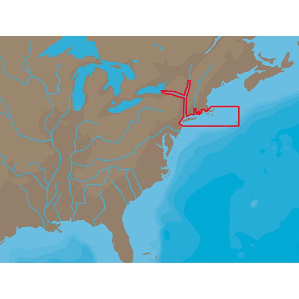 C-MAP NT+ NA-C302 - Cape Cod & Long Island to Albany - Furuno FP-Card