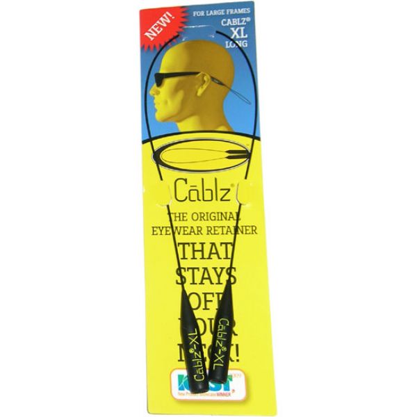 Cablz-XL 14in Eyeglass Retainer Black Coated