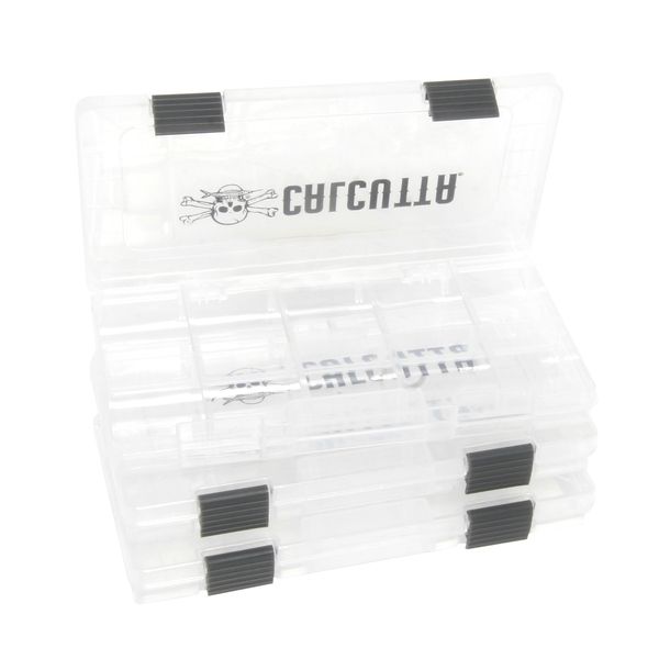 Calcutta C2LTT-3500 3/pk 3500 Clear 2-Latch Tackle Tray