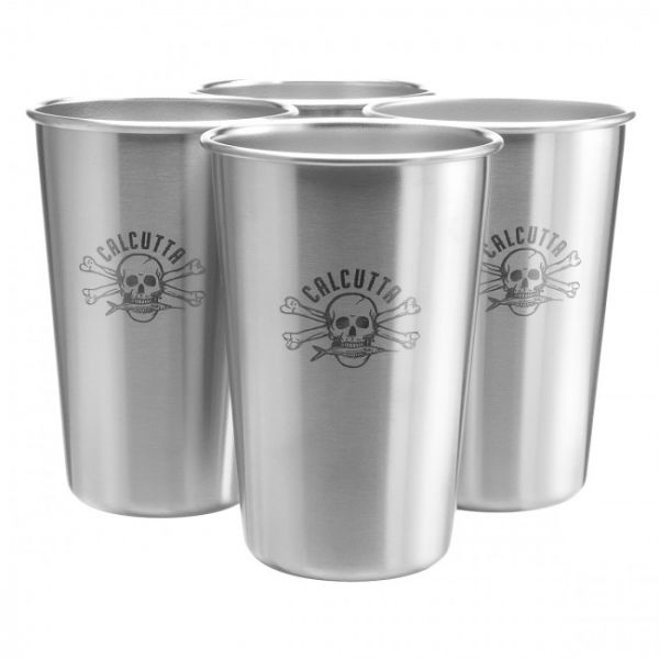 Calcutta Stainless Steel Pint Cups - 4 Pack