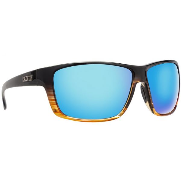 Calcutta Thatch Discover Series Sunglasses - Black/Woodgrain/Blue