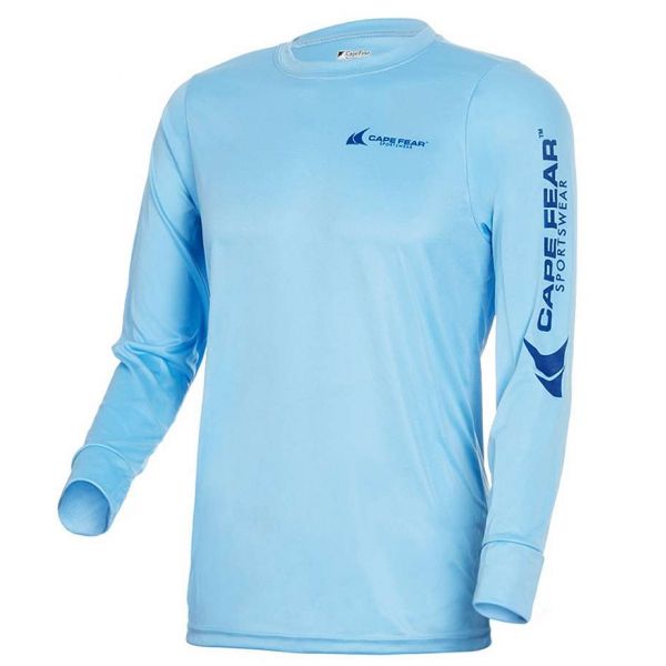 Cape Fear Sportswear Megatech L/S Performance T-Shirt - Blue - Large