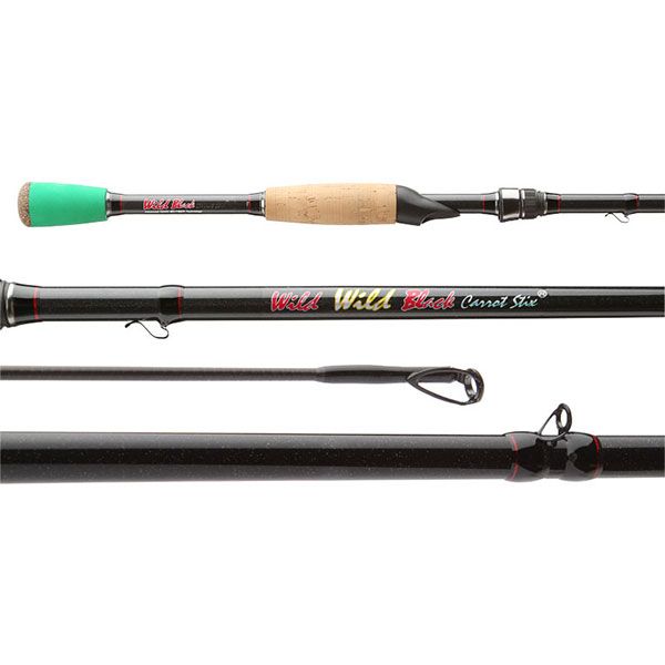 Carrot Stix C2WZ672MH-F-S Wild Wild Black Spinning Rod - 6 ft. 7 in.