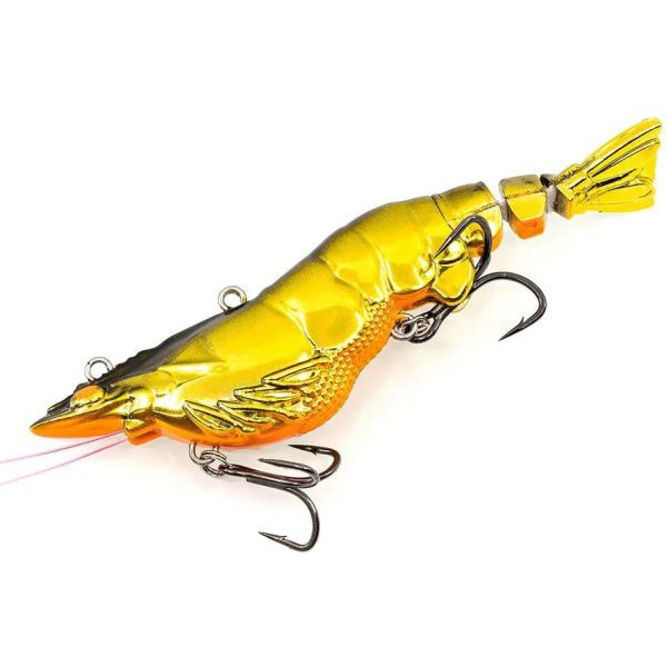 Chasebaits Armour Prawn - 4.25in - Gold Chrome