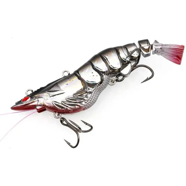 Chasebaits Armour Prawn - 4.25in - Bleeding Prawn