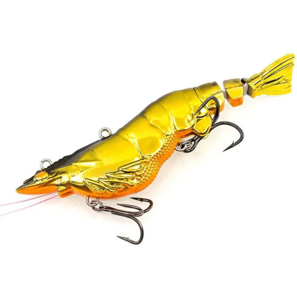 Chasebaits Armour Prawn - 3.25in - Gold Chrome