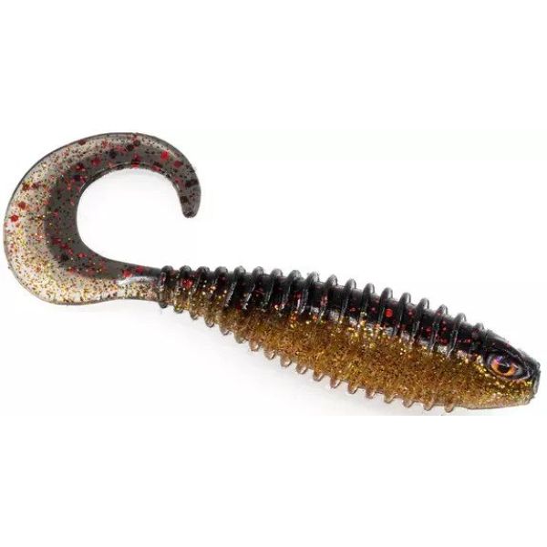 Chasebaits Curly Bait - 3in - Blood Gold