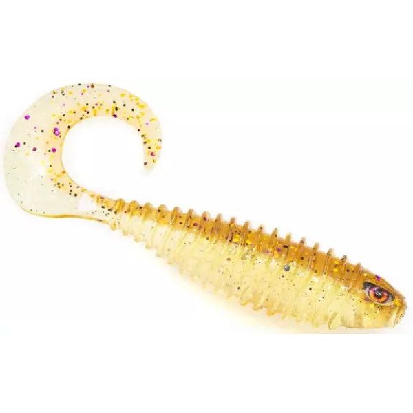 Chasebaits Curly Bait - 3in - Gold Shiner