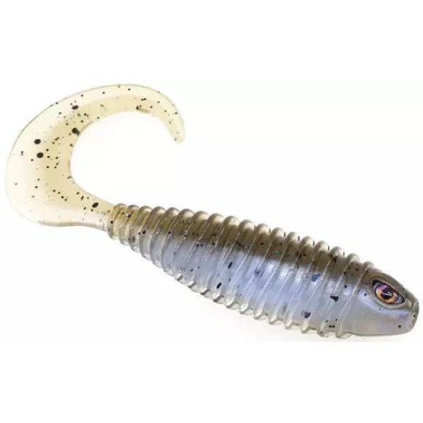 Chasebaits Curly Bait - 3in - Pearl Minnow