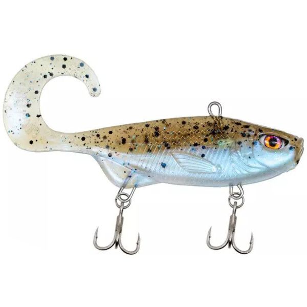 Chasebaits Curly Vibe Heavy - 3.25in - Pearl Minnow