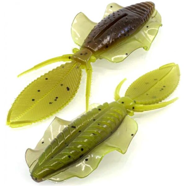 Chasebaits Flip Flop - 4.25in - Green Pumpkin Chartreuse