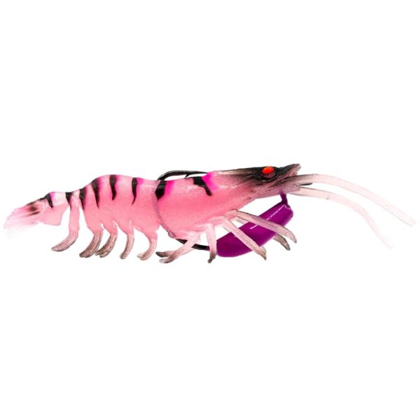 Chasebaits Flick Prawn JNR - 2.5in - Pink Devil