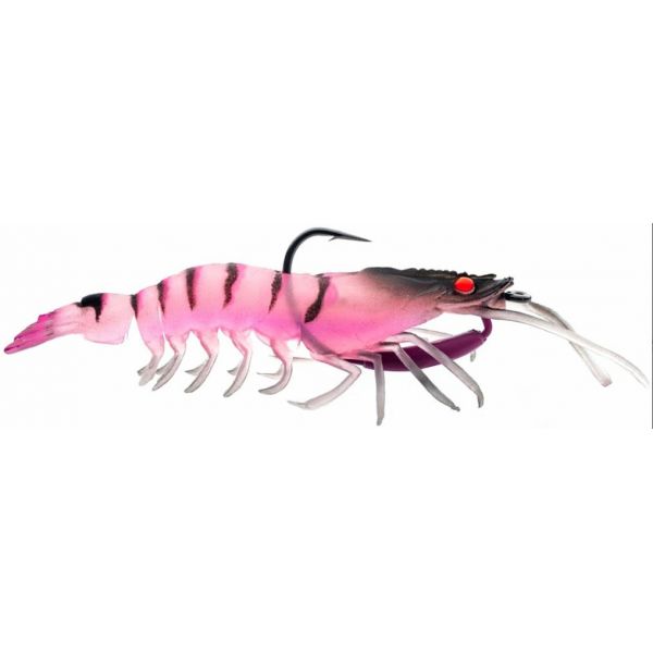 Chasebaits Flick Prawn Heavy - 4.9in - Pink Devil