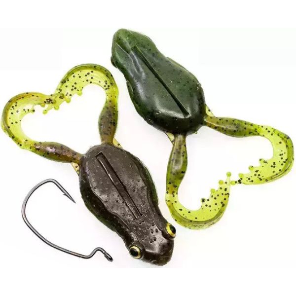 Chasebaits Flexi Frog - 1.5in - Green Pumpkin Watermelon