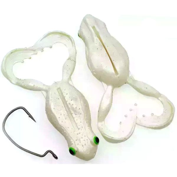 Chasebaits Flexi Frog - 2.5in - Pearl White