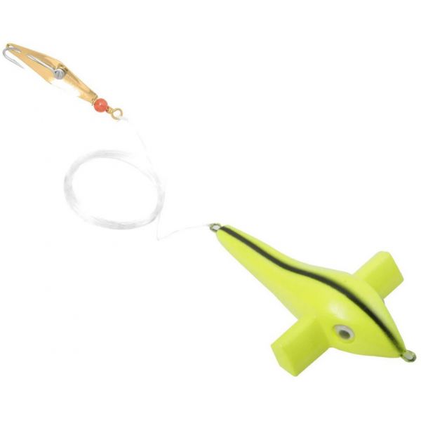 Clarkspoon Bird Rig - Chartreuse - #0 Gold Spoon