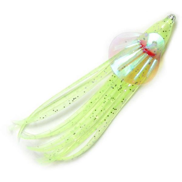 Clarkspoon Halo Squid - 2.5in - Chartreuse Silver Flake