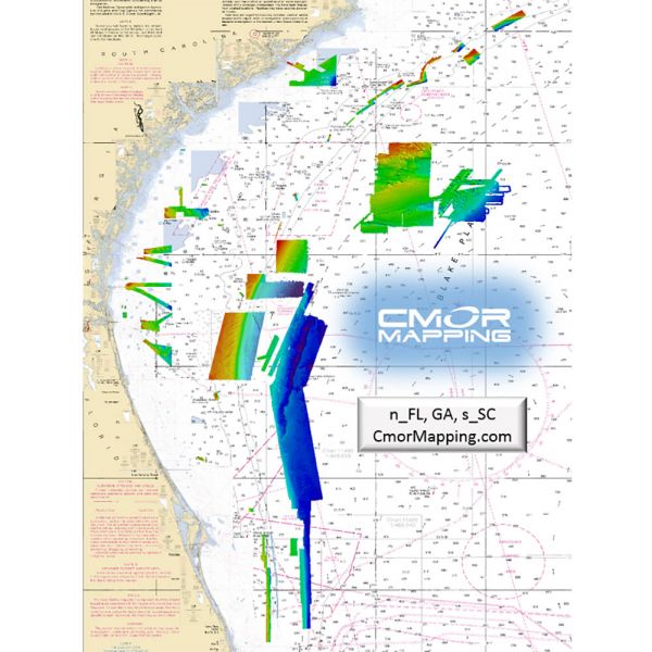 CMOR North Florida, Georgia & South Carolina Map f/ Simrad, Lowrance