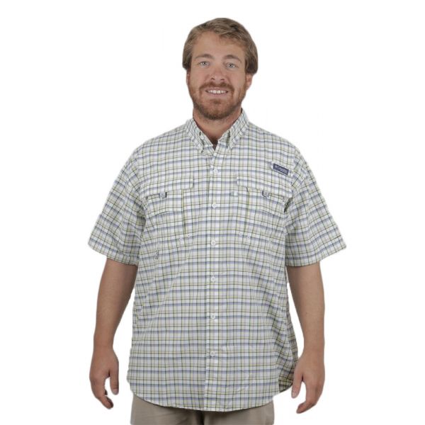 Columbia Super Bahama Short Sleeve Shirt - Sunlit Small Plaid